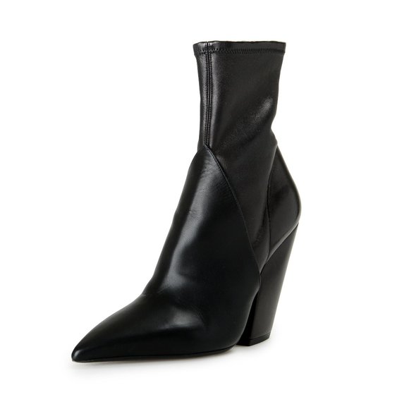 Burberry Women's Black Leather "Ankle Boot100 Heel" Boots Shoes US 9 IT 39 - Picture 1 of 8